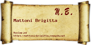 Mattoni Brigitta névjegykártya